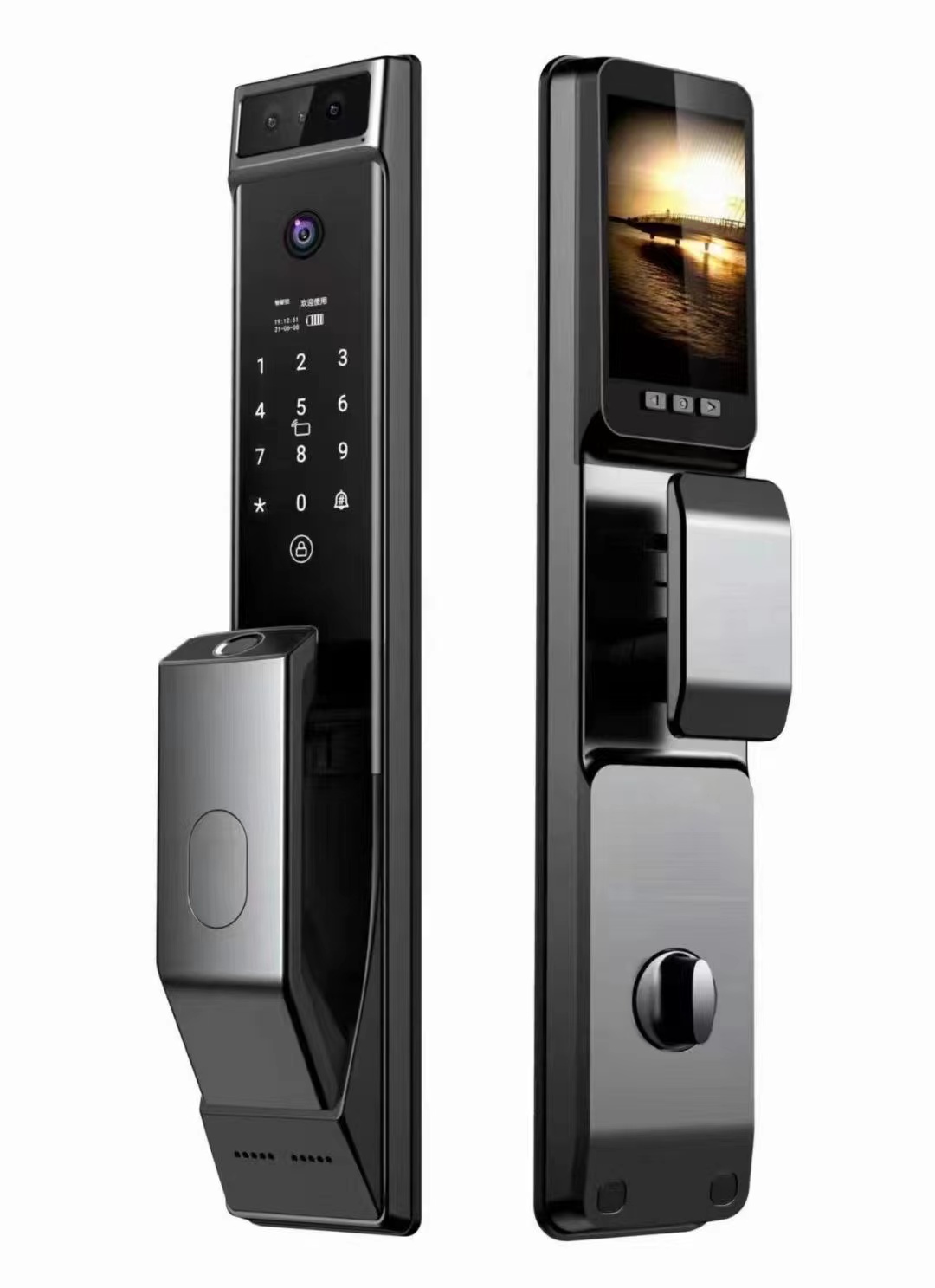 Customized Wifi Waterproof Built-In Doorbell Unlock Smart Locks Home Tuya TT Lock Home Door Lock Fingerprint