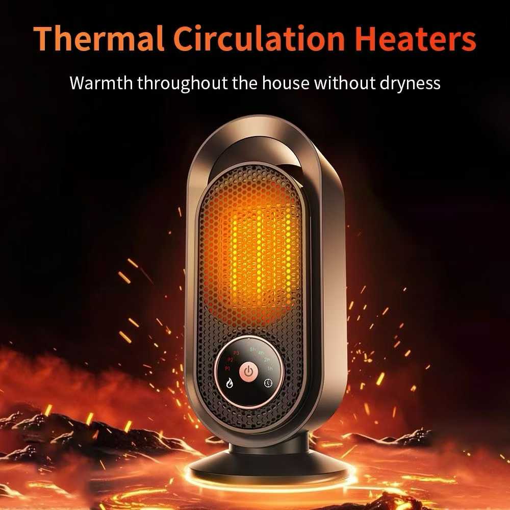 Space Heater Fan Portable Ptc Electric PTC Heaters Personal Desktop Home Room Office Heater - 缩略图 4