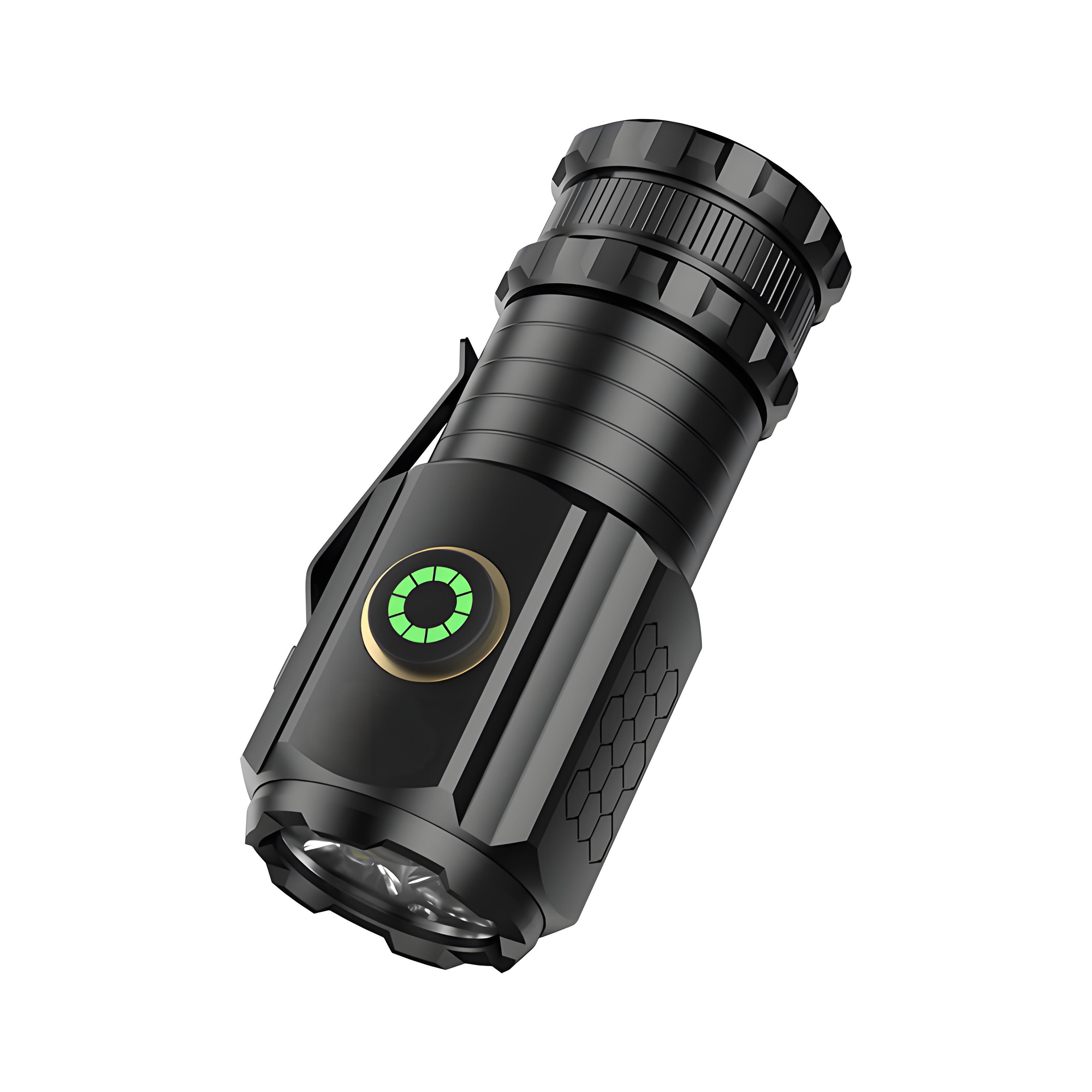 Light Super Bright Small Steel Cannon Flashlight Outdoor Long Range Shooting Charging Home Portable Mini White Laser LED Light