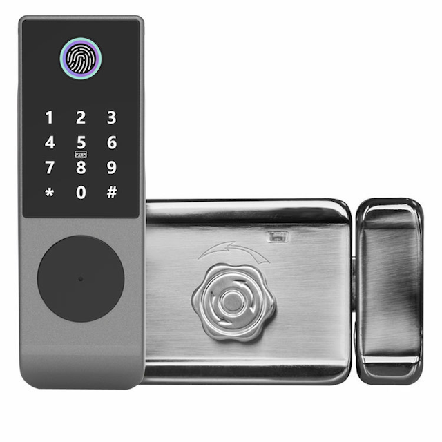 Europe smart door lock waterproof slim door lock