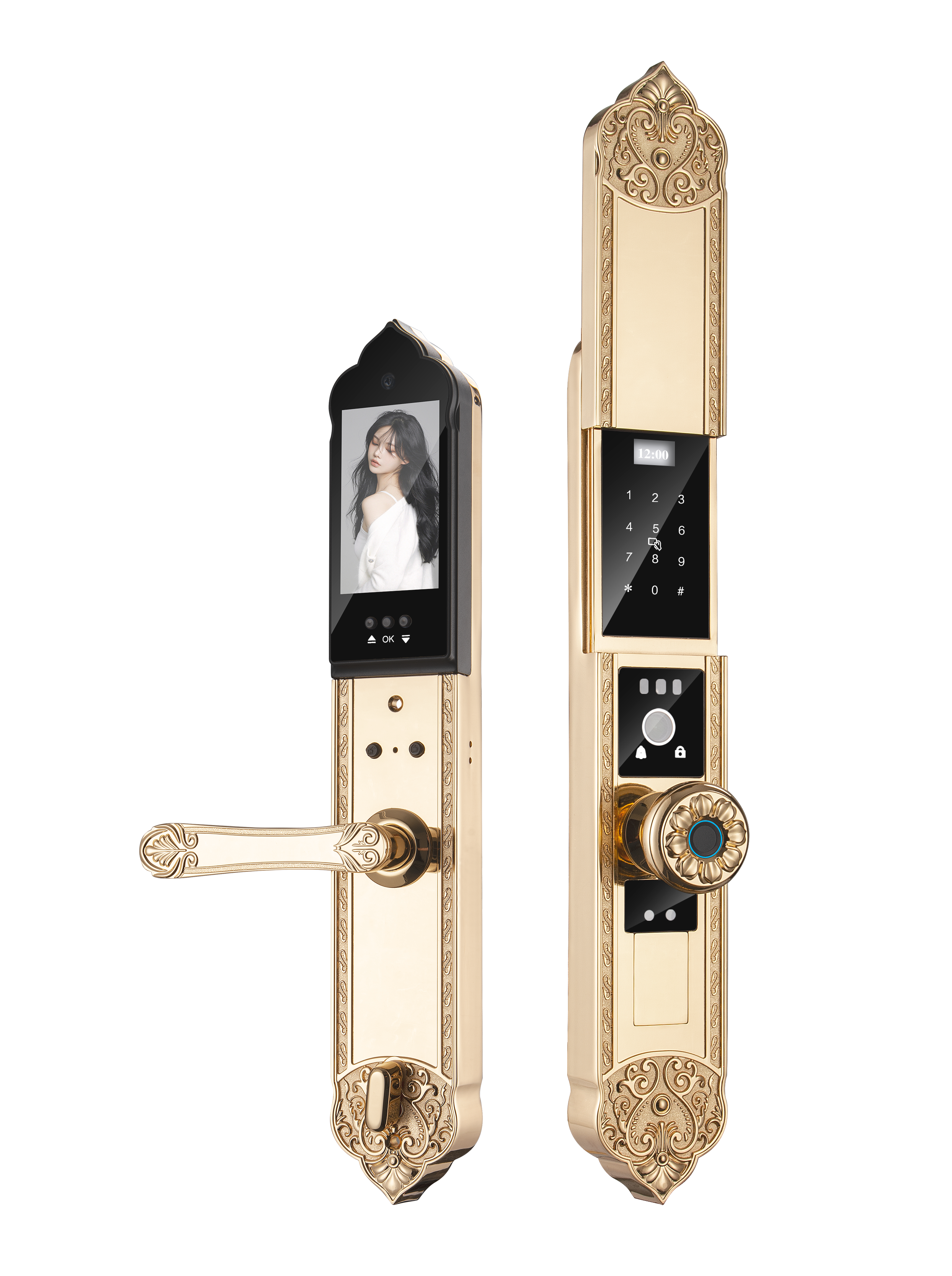 Fingerprint Smart Home Door Lock Tuya APP Video Face lock - 缩略图 6