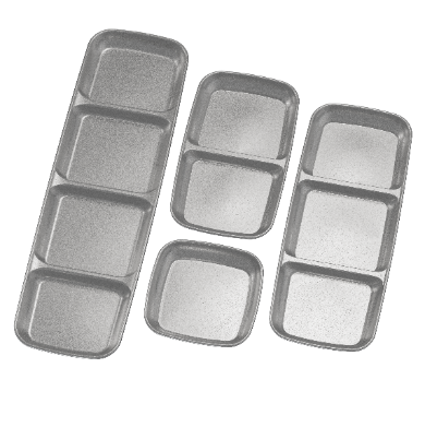 Seasoning Dish 304 Stainless Steel Compartment Divided Sauce Plate Corrosion Resistant Tableware Outdoor Picnic