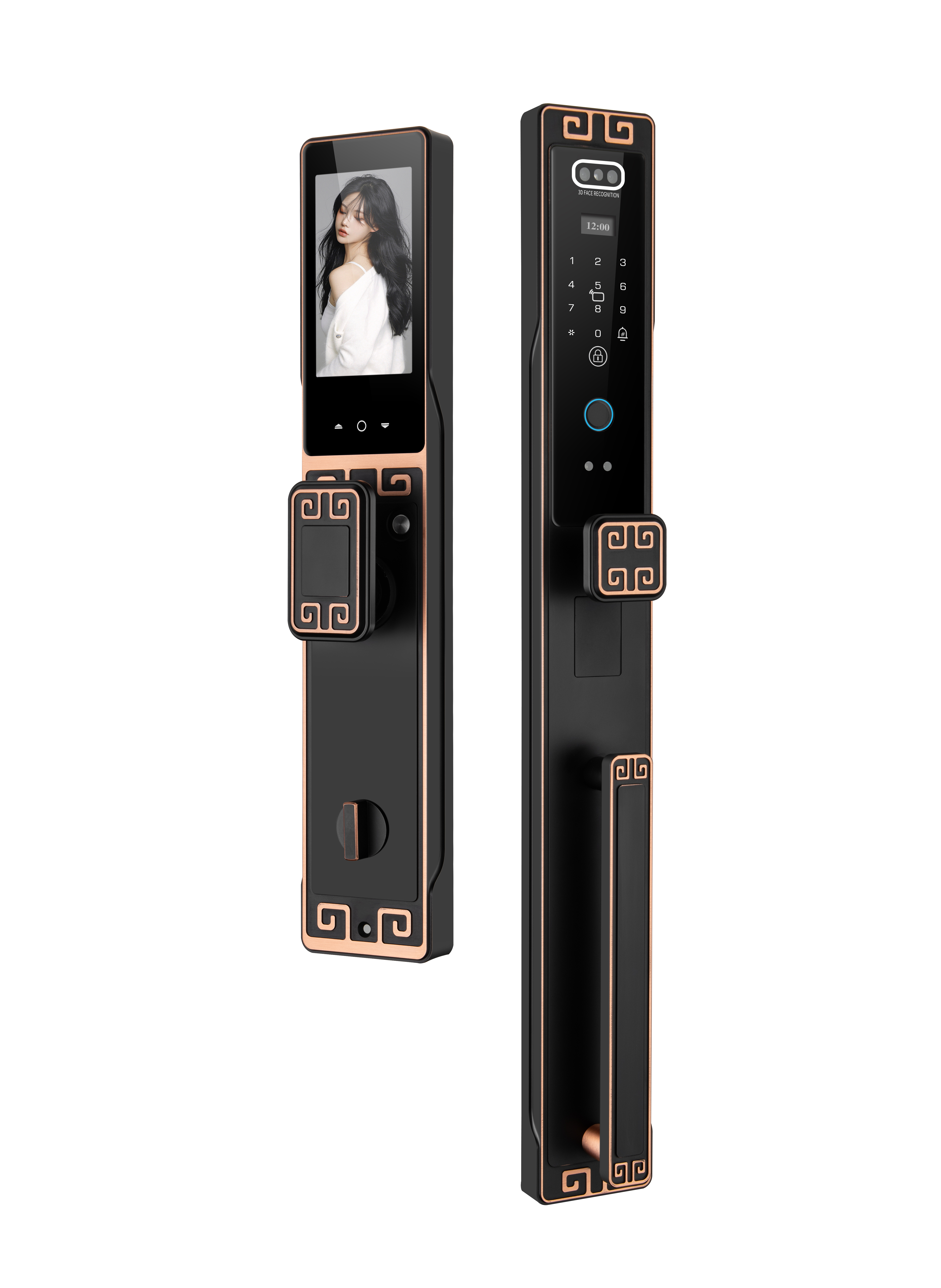 Home Apartment TTlock Smart Door Lock Smart Keyless Entrance Lock Face ID Fake Lock for Villa Door Lock