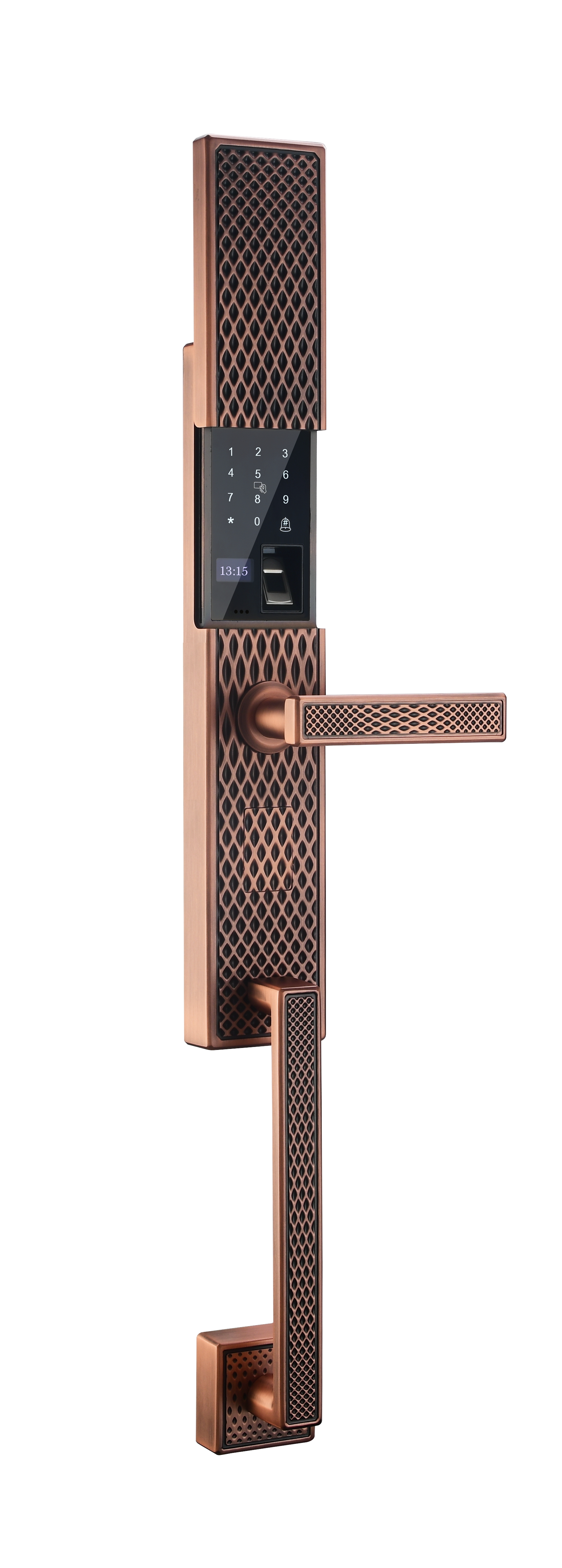 Villa Digital Door Lock Retro Design Smart Fingerprint - 缩略图 2